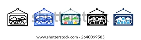 Frame Icon Collection With Multiple Styles