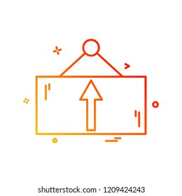 Frame icon design vector