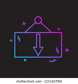 Frame icon design vector