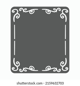 frame icon, framework vector, framing illustration