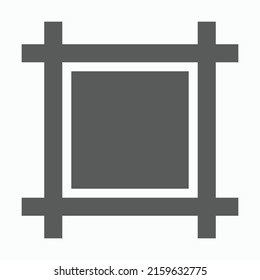 frame icon, framework vector, framing illustration