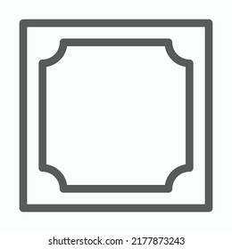 frame icon, framework vector, framing illustration