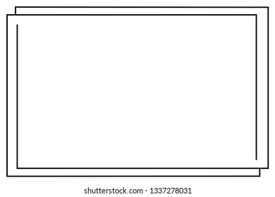 frame Icon isolated vector