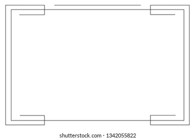 frame Icon isolated vector