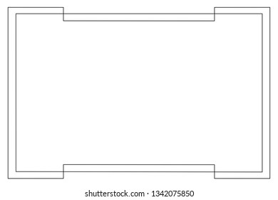 frame Icon isolated vector