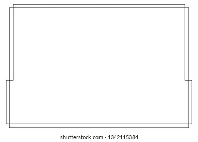 frame Icon isolated vector