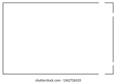 frame Icon isolated vector 