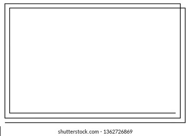frame Icon isolated vector 