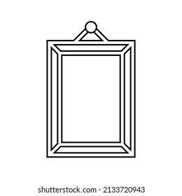 Frame icon in line style