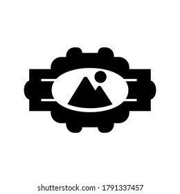 frame icon or logo isolated sign symbol vector illustration - high quality black style vector icons
