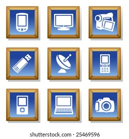 Frame icon set 16