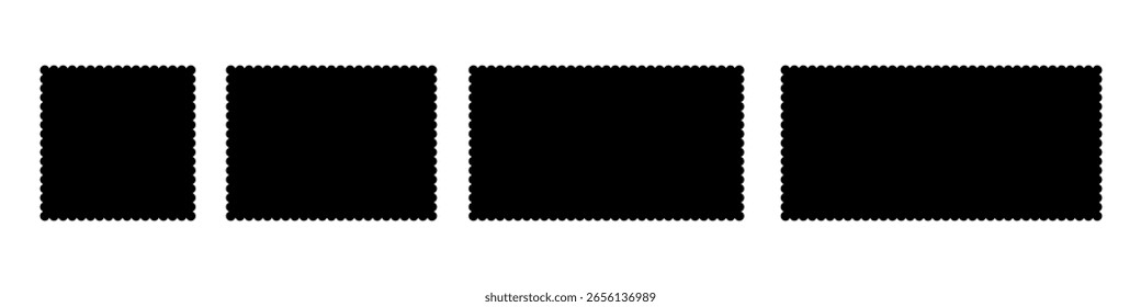 Ícone de quadro define ilustração de plano de fundo