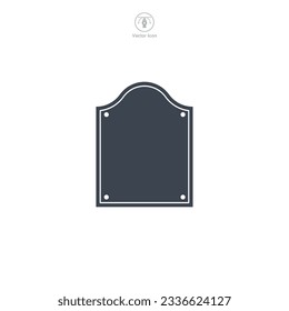 Icono de marco ilustración vectorial aislada en fondo blanco