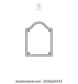 Frame icon symbol vector illustration isolated on white background