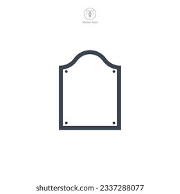 Frame icon symbol vector illustration isolated on white background