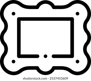 frame icon. Thin Linear Style Design Isolated On White Background