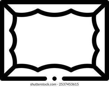 frame icon. Thin Linear Style Design Isolated On White Background