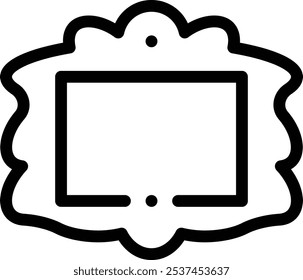 frame icon. Thin Linear Style Design Isolated On White Background