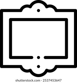 frame icon. Thin Linear Style Design Isolated On White Background