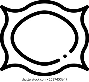 frame icon. Thin Linear Style Design Isolated On White Background