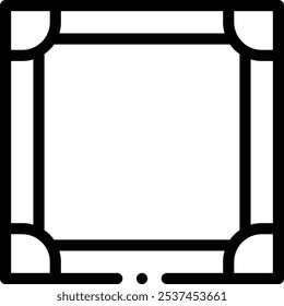 frame icon. Thin Linear Style Design Isolated On White Background