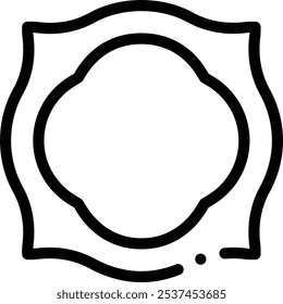 icono de marco. Diseño De Estilo Lineal Delgado Aislado Sobre Fondo Blanco