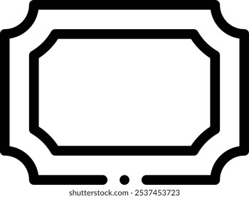 frame icon. Thin Linear Style Design Isolated On White Background