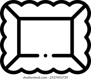 frame icon. Thin Linear Style Design Isolated On White Background