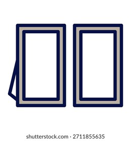 frame icon vector design template simple and modern