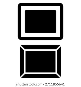 ícone de quadro modelo de design vetorial simples e moderno