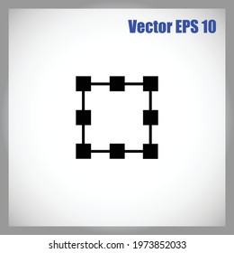 Frame icon vector. Isolated on white background