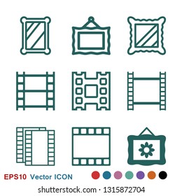 Frame icon vector, frame icon for logo, web and app