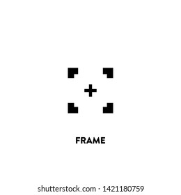 frame icon vector. frame sign on white background. frame icon for web and app