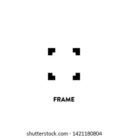 frame icon vector. frame sign on white background. frame icon for web and app
