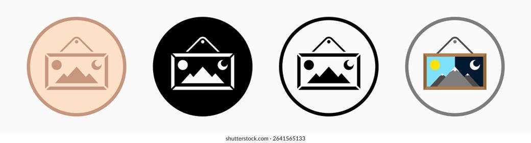 Frame Icons: vector illustration of frame icons with white background