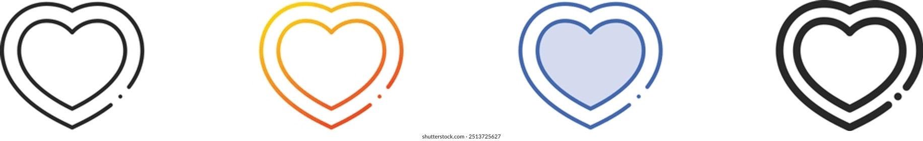 frame icon.Thin Linear, Gradient, Blue Stroke and bold Style Design Isolated On White Background