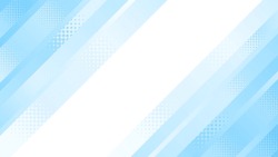 Frame Illustration Of Diagonal Stripes With Gradient Dots In Light Blue