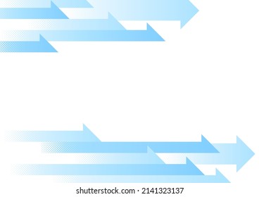 Frame Illustration of the light blue arrows pointing to the right