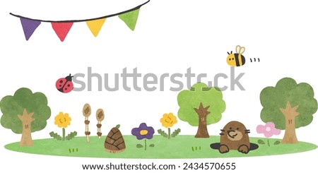 Similar – Image, Stock Photo May flies by Forest trees