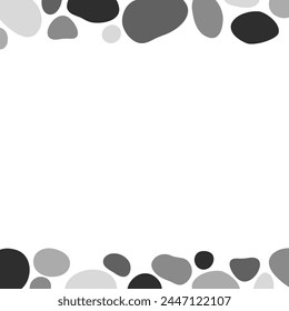 Frame illustration with monochrome fluid lined up