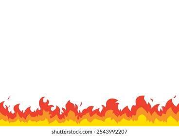 Frame illustration of a seamless flame.
