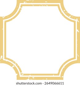Frame Illustration. Vector illustration on white background -1- yellow