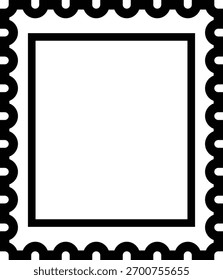 Ilustración de marco. Ilustración vectorial sobre fondo blanco -4- mono