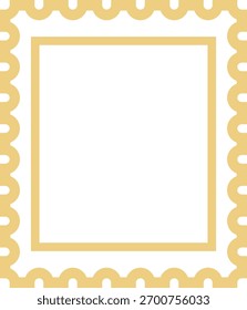 Ilustración de marco. Ilustración vectorial sobre fondo blanco -4- amarillo