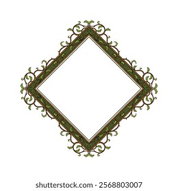 frame illustration with vines as ornaments