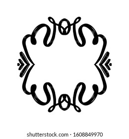Frame illustration. Vintage frame for your design