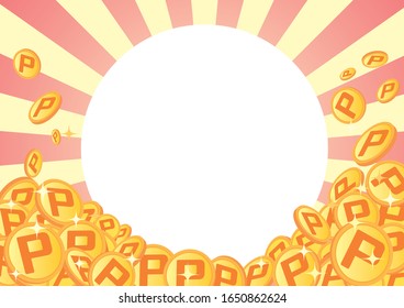 The frame of the image that accumulates points