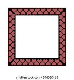 Frame isolated. Fashion graphic background design. Modern stylish abstract texture. Colorful template for prints, textiles, wrapping, wallpaper, website etc. Vector illustration