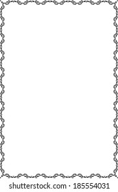 Frame is isolated on white