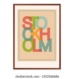 Frame isolated on white background. Vector illustration.